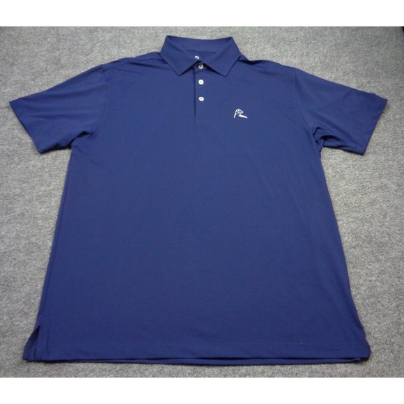 Blue Light Other - Rhoback Polo Shirt Mens Large Dark Blue Golf Polo Performance Stretch